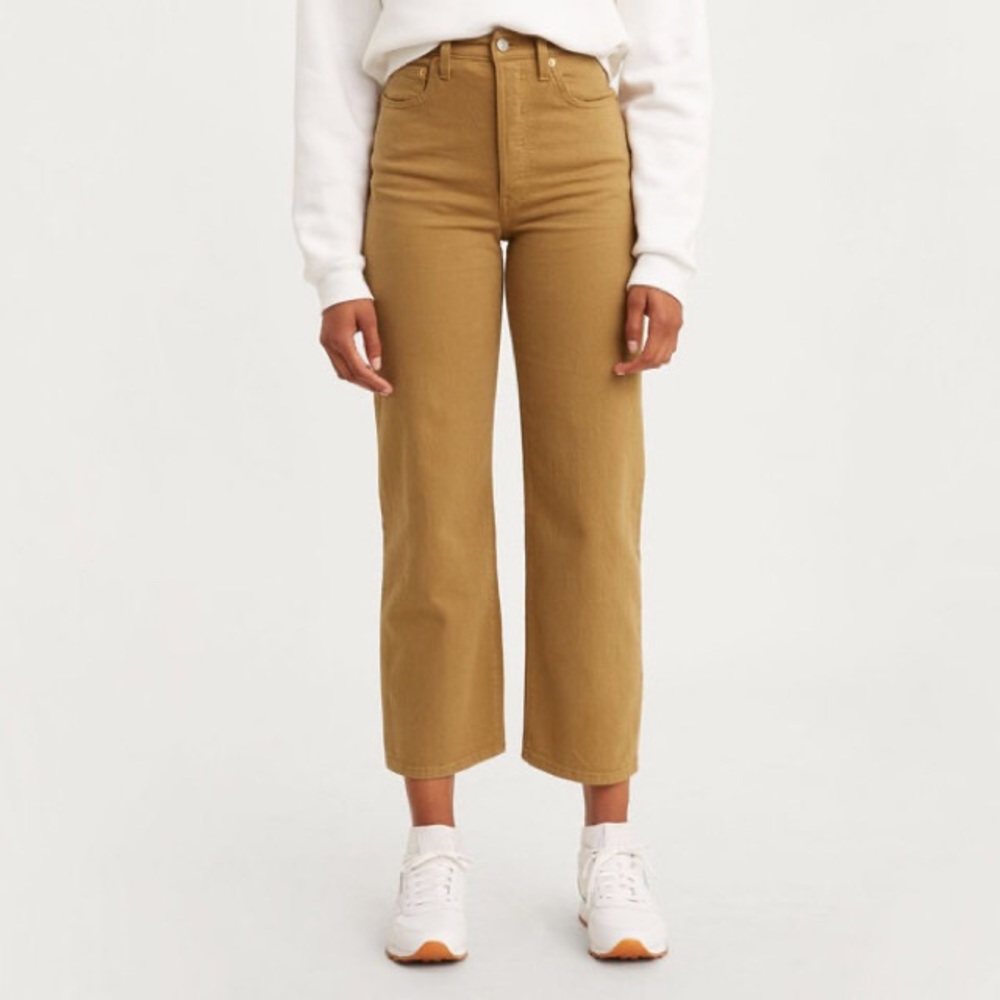 Levi’s Ribcage Straight Ankle Brown Jeans